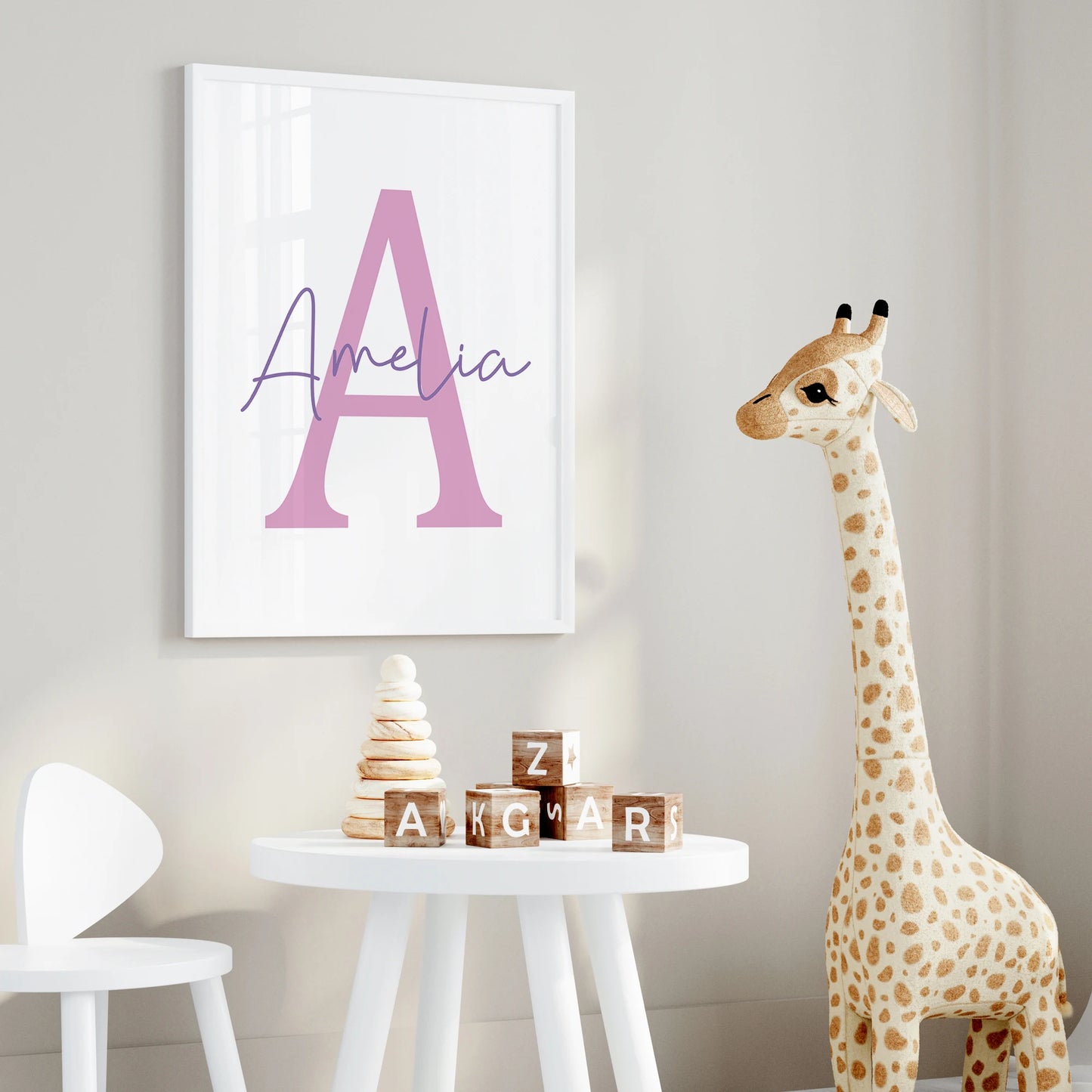 Personalized Name Colorful Butterfly 3-Piece Canvas Wall Art