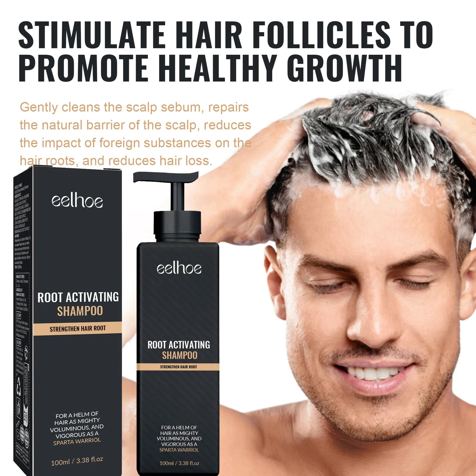 EELHOE Root Activating Shampoo – Reduce Hair Loss & Grow Hair Growth Shampoo Peaceful Pleasures Health and Wellness