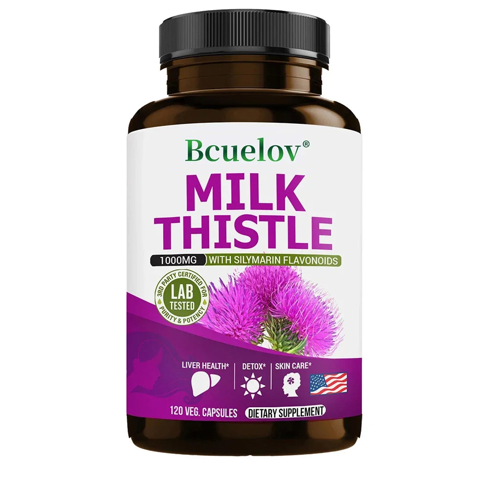 Milk Thistle Liver Detox & Cleanse Supplement – Men & Women