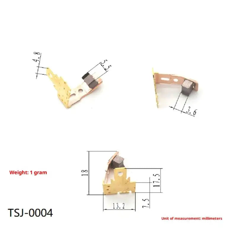 RS550 Motor Carbon Brush Holder 2-Pack | Metal Replacement