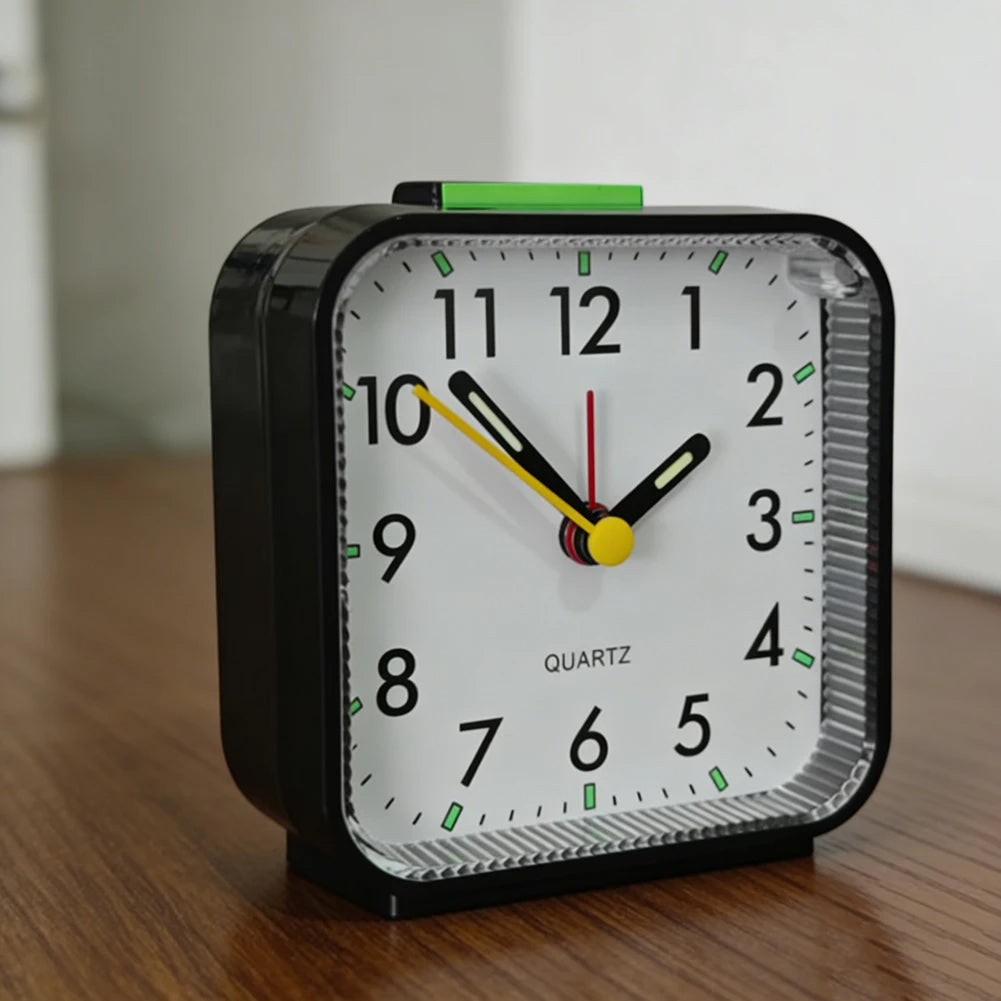 Analog Bedside Alarm Clock – Battery Powered, Silent & Portable Analog Alarm Clock Peaceful Pleasures Health and Wellness