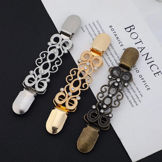 Vintage Sweater Shawl Clips Cardigan Collar Clips Brooch Pin for Women Cardigan Scarf Buckle Clothing Accessories Peaceful Pleasures Health and Wellness