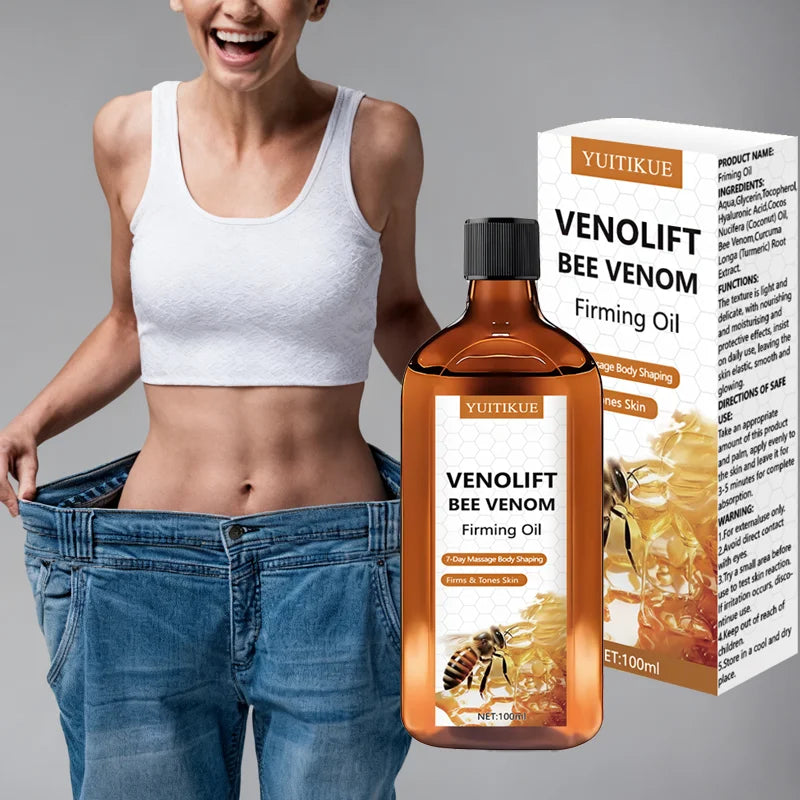 YUITIKUE Bee Venom Firming Oil 100ml – Slimming Body Oil Body Firming Oil Peaceful Pleasures Health and Wellness