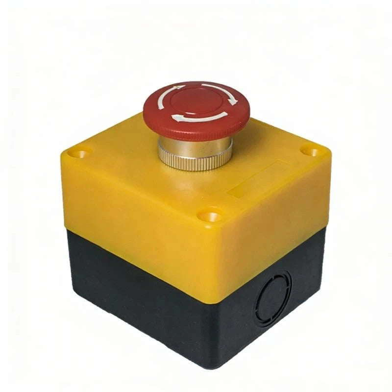 1Set 10A Emergency Stop Button Switch Box Waterproof Safety STOP Push Button With Rain Cover For Industrial Machine Peaceful Pleasures Health and Wellness