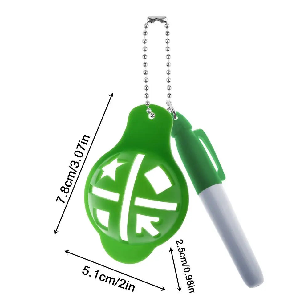Reusable Golf Ball Line Marker Alignment Stencil Template Training Aid For Men Women, Putting Practice Driving Range Accessories Peaceful Pleasures Health and Wellness Green