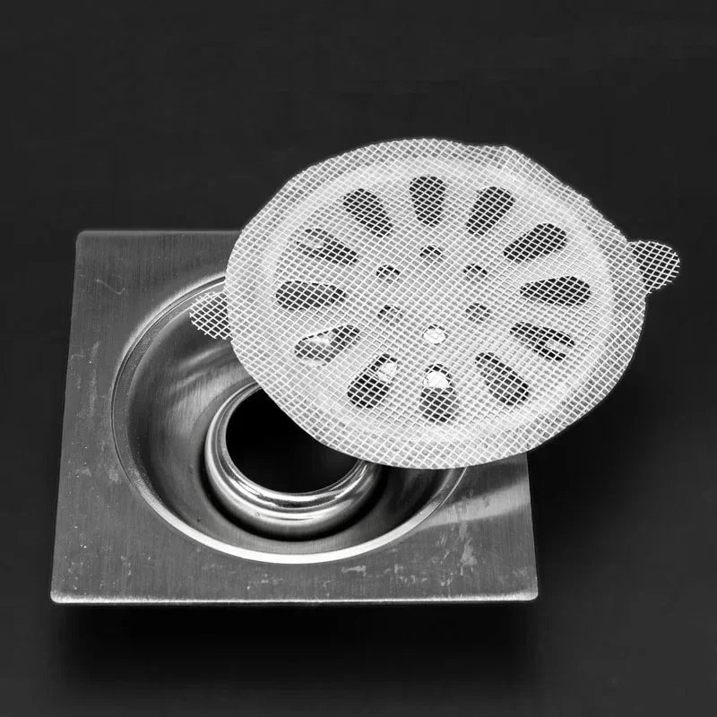 Disposable Drain Hair Catcher Stickers | Shower Mesh Filter Drain Hair Catcher Peaceful Pleasures Health and Wellness