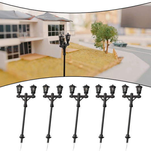 Model Street Lights Scale 1 100 LED Lamppost Patio Garden Lamps Peaceful Pleasures Health and Wellness Default Title