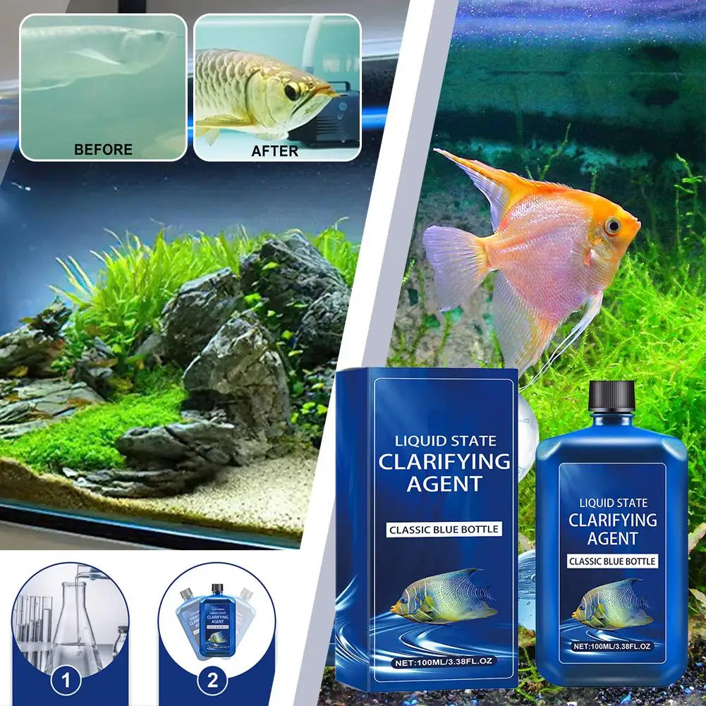 100ml Aquarium Water Clarifier | Multi-Enzyme Algae Control