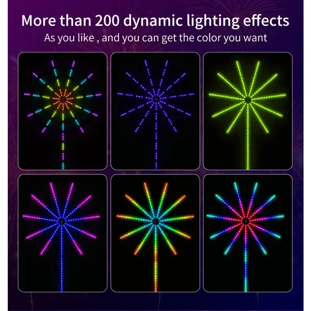 Smart Firework LED Strip Lights RGB Music Sync Color Changing