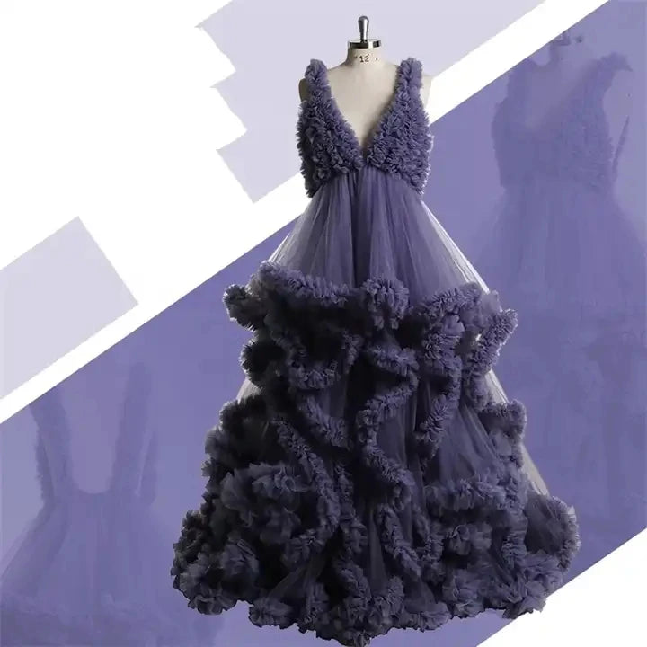 Split Flowy Maternity Photography Dress Photoshoot Baby Shower платье для беременных فساتين حوامل vestidos para embarazadas Peaceful Pleasures Health and Wellness A 2 US 22W China Mainland