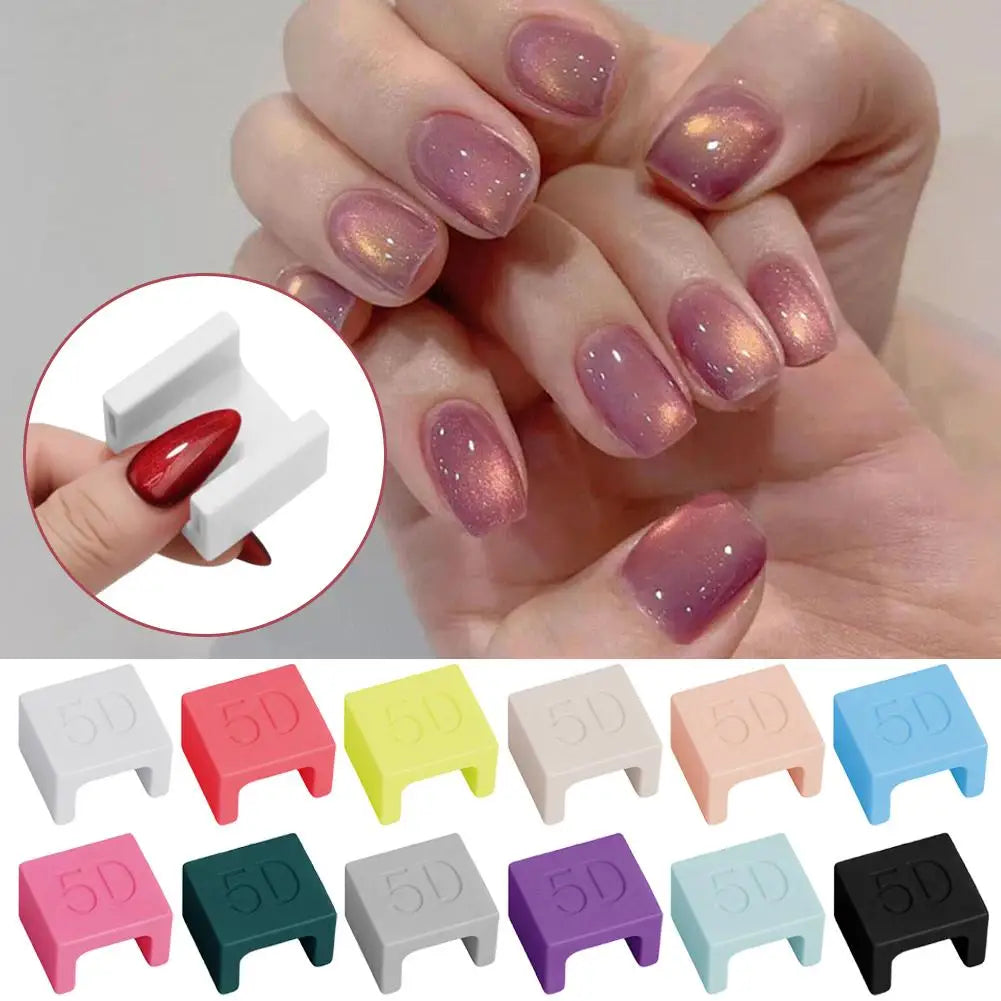 5D French Tip Cat Eye Nail Magnet Wand – Stainless Steel Strong Magnetic Tool for Cat Eye Gel Polish, Salon & DIY (12 Colors) Peaceful Pleasures Health and Wellness
