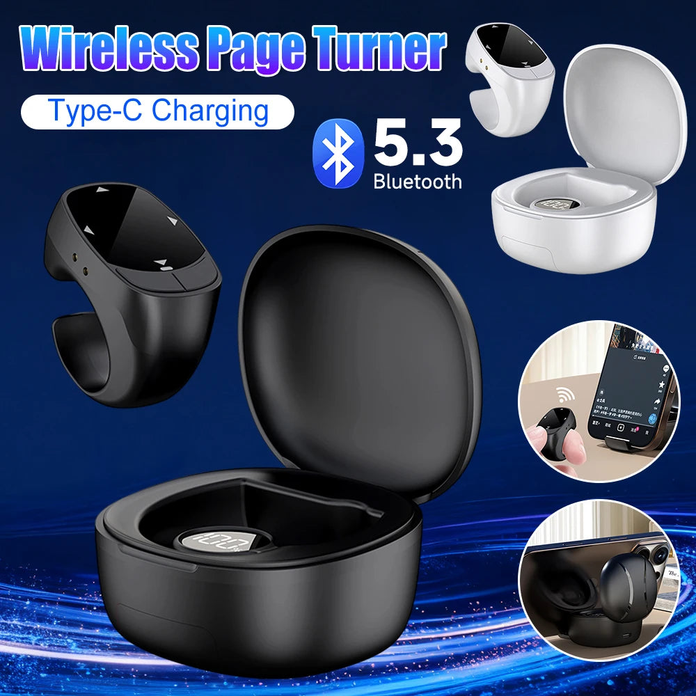 Bluetooth Ring Remote for TikTok, Camera Shutter & eBook Scrolling Peaceful Pleasures Health and Wellness