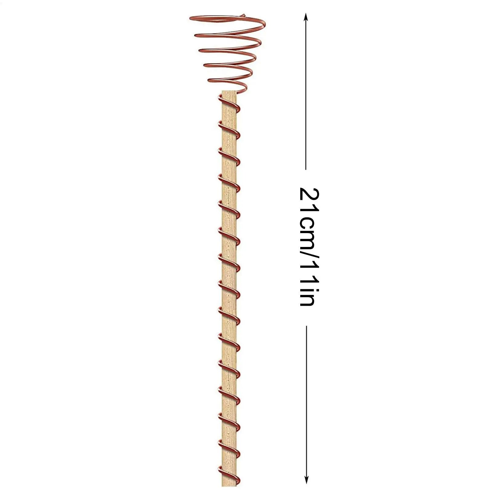 6Pcs Electroculture Plant Stakes Garden Coppers Coils Antennas for Growing Garden Plant Vegetables Using for Plants Fruits Peaceful Pleasures Health and Wellness
