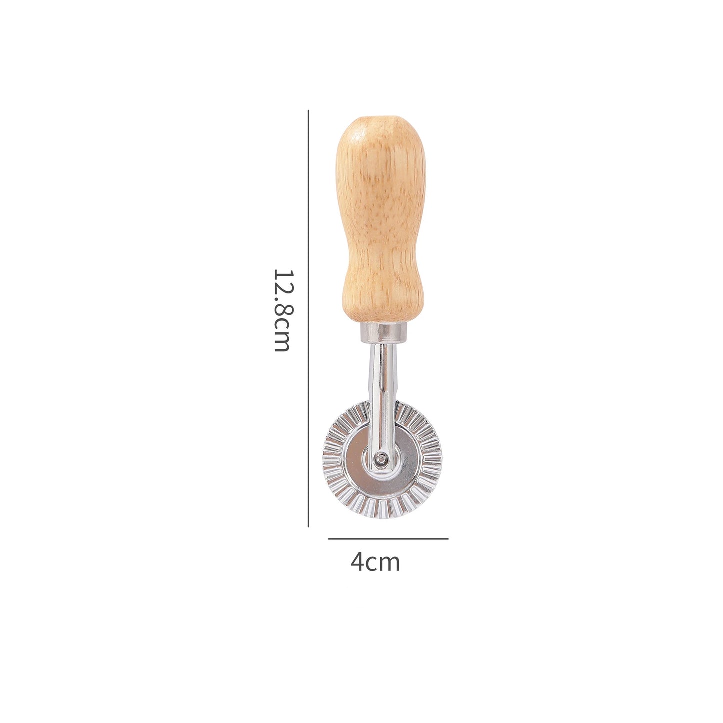 Ravioli Stamp Maker & Cutter Set with Roller Wheel | Wooden Handle