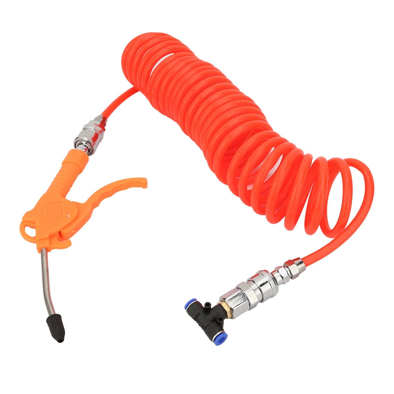 Pneumatic Dust Blower Dust Removal Pneumatic Blow Gun Easy Connection Extended Nozzle Flexible Spring Hose for Engine Cleaning Peaceful Pleasures Health and Wellness