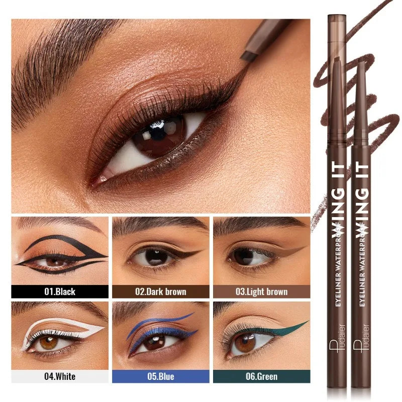 6-Piece Matte Gel Eyeliner Set – Waterproof, Long-Lasting