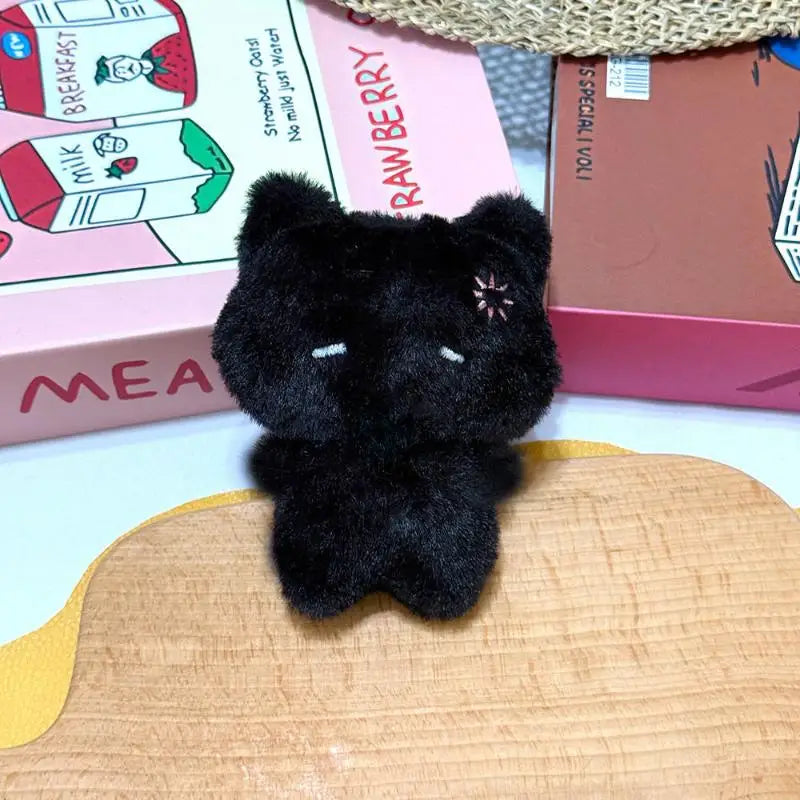 Kawaii Plush Cat Keychain | Soft Kitty Bag Charm Pendant