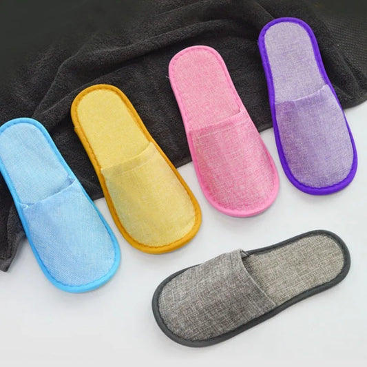 Disposable Hotel Slippers Non-Slip EVA Indoor Guest Slides Disposable Slippers Peaceful Pleasures Health and Wellness