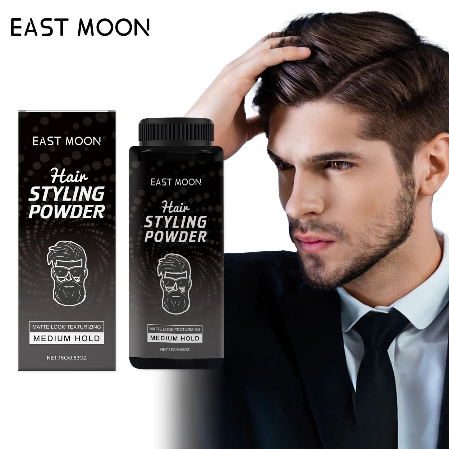 Men's Volumizing Hair Styling Powder – Matte & Oil Control