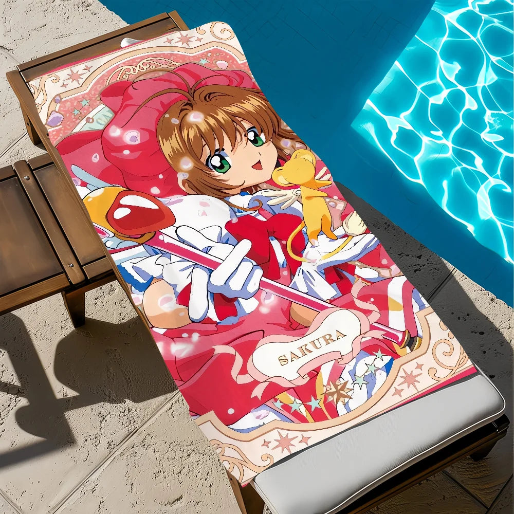 Cardcaptor Sakura Microfiber Beach Towel | Quick-Dry, 11 Sizes Microfiber Beach Towel Peaceful Pleasures Health and Wellness z9 STJ70x140CM