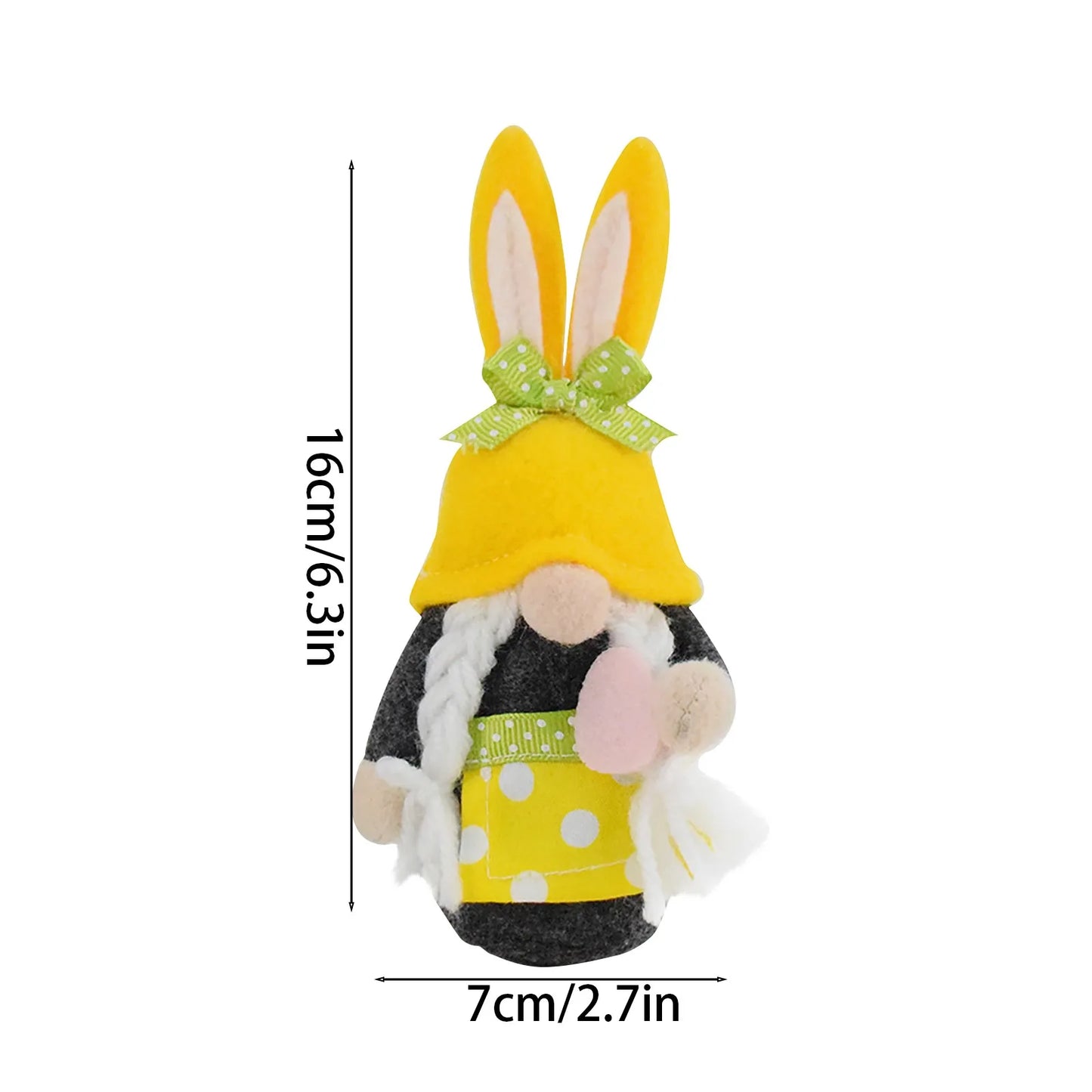 Easter Bunny Plush Figurine – Spring Home & Garden Decor
