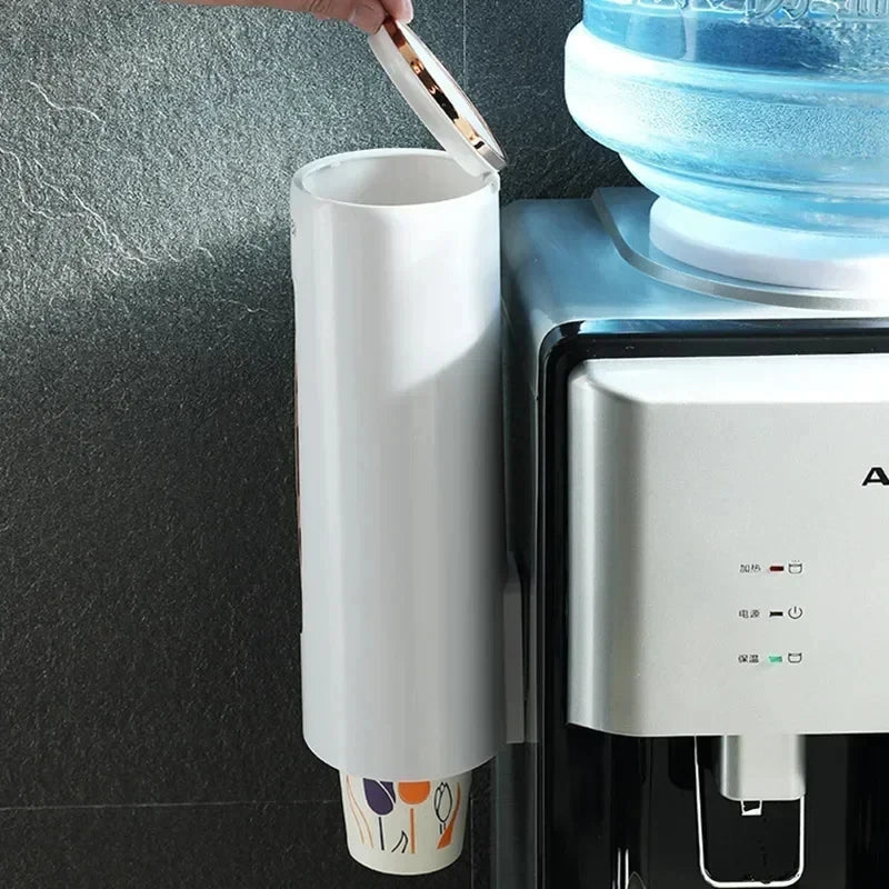 Wall-Mounted Automatic Drop Disposable Cup Dispenser Holder