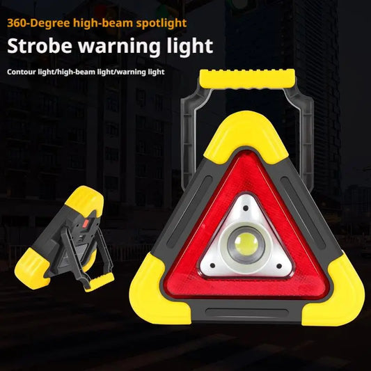 LED Emergency Triangle Warning Light | 4-Mode Portable Safety Lamp Emergency Warning Light Peaceful Pleasures Health and Wellness