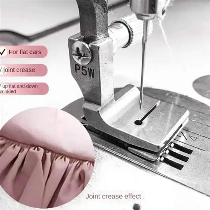 A36T-Industrial Sewing Machine Presser Foot P5 P5W Pleated Presser For Thick Material Sewing Machine Accessories Peaceful Pleasures Health and Wellness