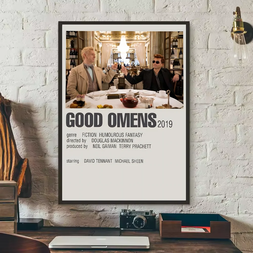 Good Omens TV Show Poster – HD Waterproof PVC Wall Art Decor TV Show Wall Poster Peaceful Pleasures Health and Wellness z18 40X50cmNoframe