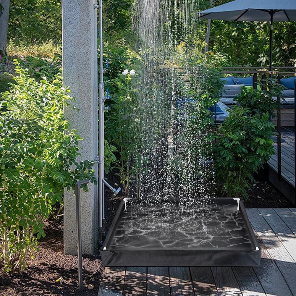 Foldable Shower Base with Drain Hose – Camping & Pet Bath Outdoor & Camping Gear Peaceful Pleasures Health and Wellness