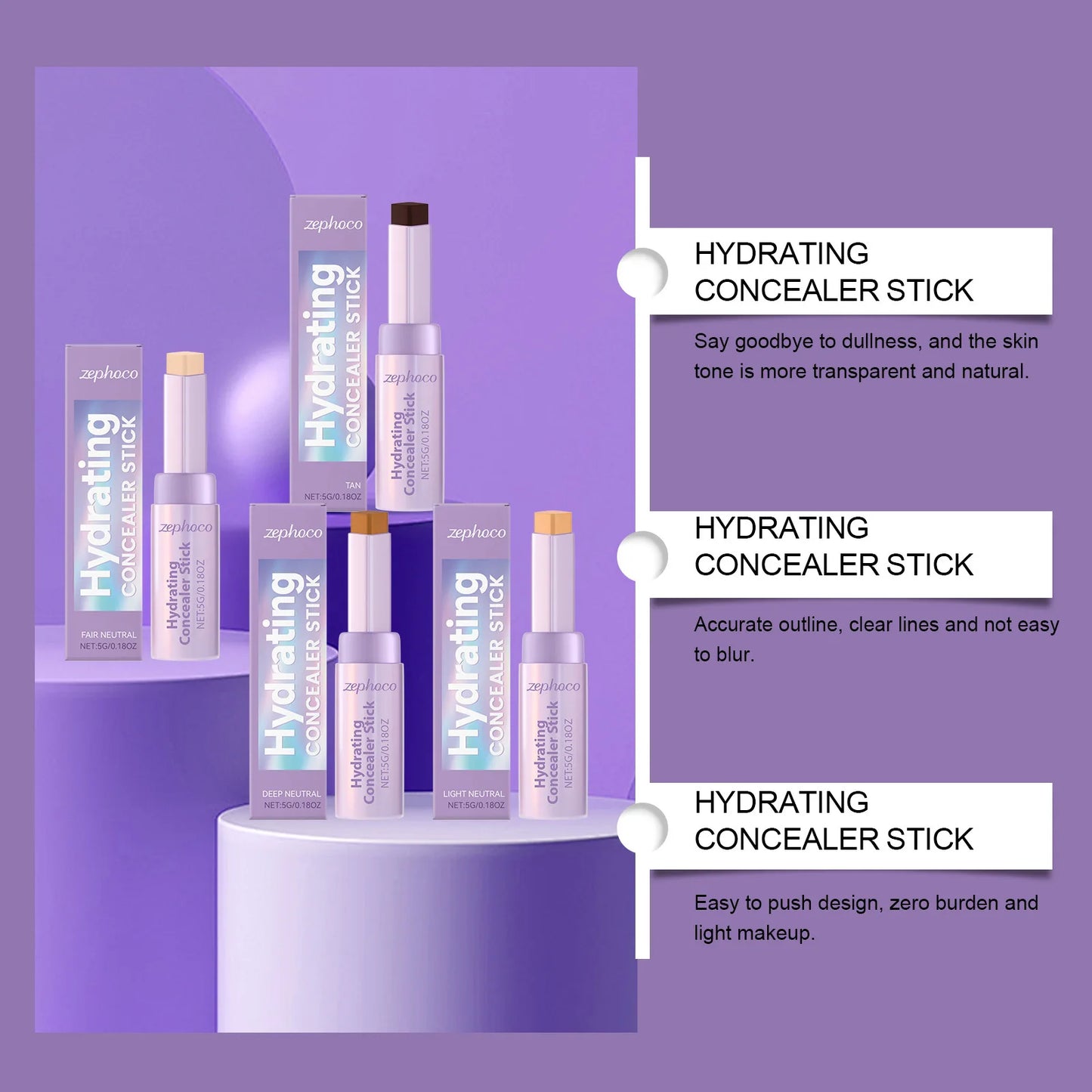 Contour Concealer Stick | 3D Nose Shadow & Facial Sculpting
