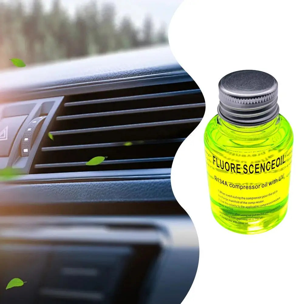 Universal Air conditioner leak detector UV Dye Agent Automotive Air Conditioning Leak For Car A/C Pipeline Re Peaceful Pleasures Health and Wellness