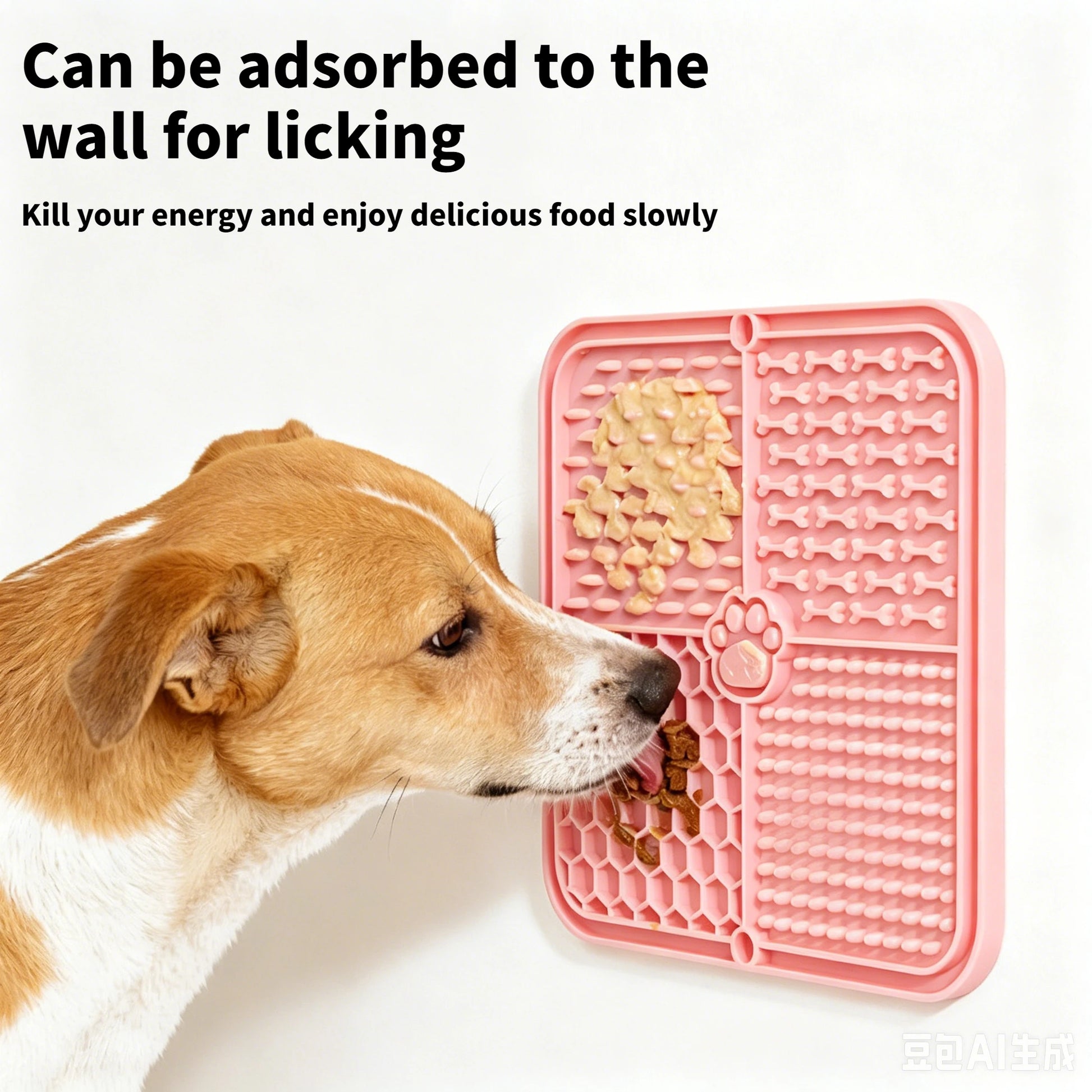 Pet Lick Silicone Mat Slow Feeder Dog Food Plate Bathing Distraction Sucker Training Feeder for Dogs Kitchen Supplies Peaceful Pleasures Health and Wellness