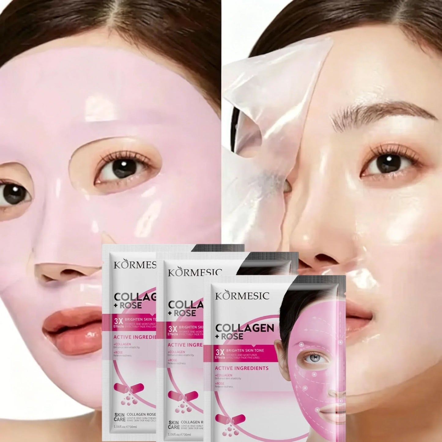 SADOER Collagen Facial Mask – Hydrating, Firming & Brightening
