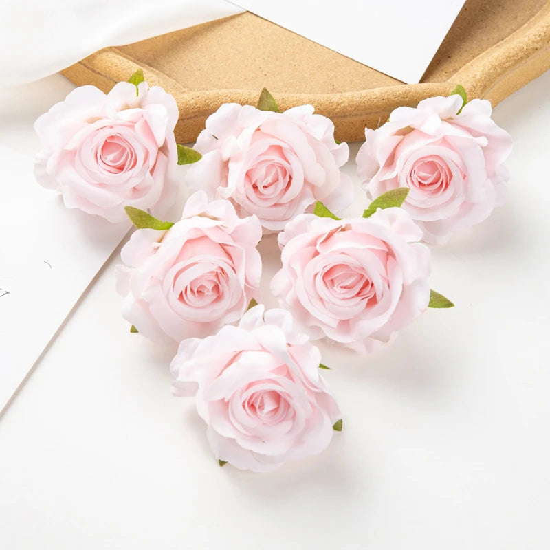 Artificial Silk Rose Heads 30/100pcs – Wedding & Party Decor