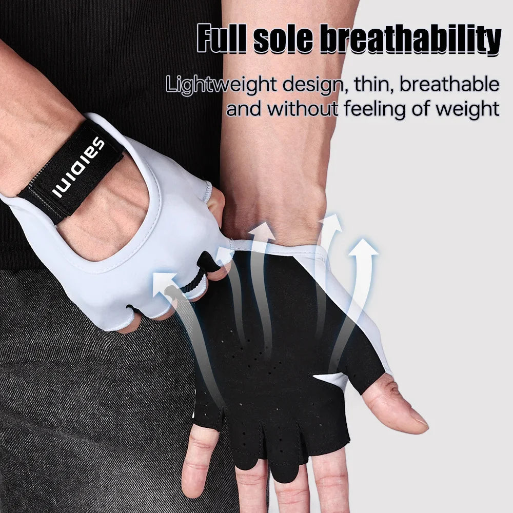Half Finger Sports Gloves – Breathable Cycling & Gym Gloves