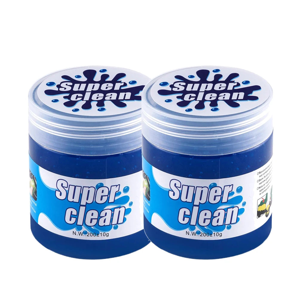 Car Cleaning Soft gel Duster To Removes Interior Cleaning Magic Outlet Laptop Vent Air Dashboard Tool Wash Dust Mud Peaceful Pleasures Health and Wellness 200g 2pcs