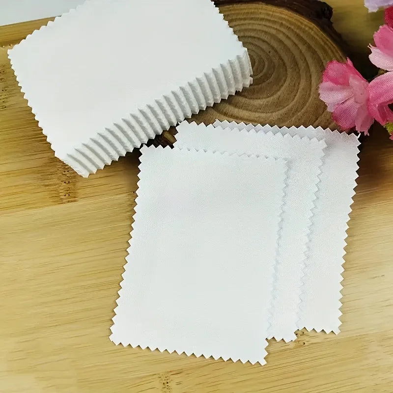 40 Pieces (4 Packs) of Silver Polishing Cloth for Jewelry, Silver Cleaning Cloth, Suitable for Cleaning Rings, Necklaces, Bracelets, and Beads, Anti-Oxidation Polishing Cloth Peaceful Pleasures Health and Wellness