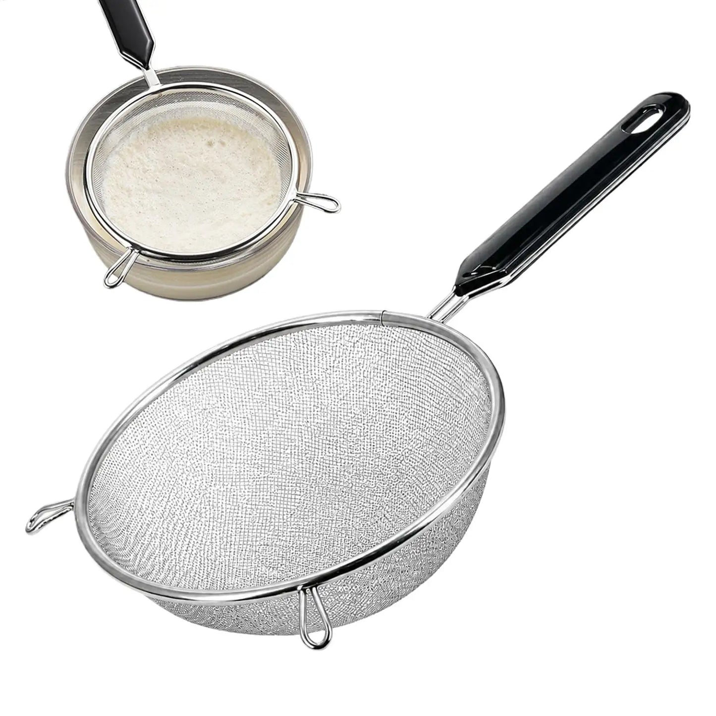 304 Stainless Steel Fine Mesh Kitchen Strainer Spoon