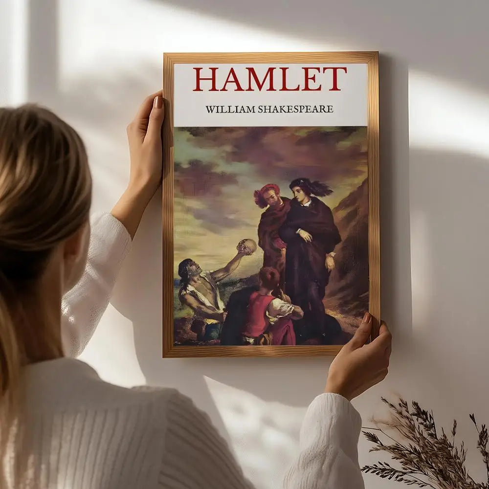 Drama H-Hamlet Poster HD Self Adhesive Waterproof Wall Art Ideal for Home Office Dorm Bedroom Great Gift Peaceful Pleasures Health and Wellness White6 15X20cmNoframe