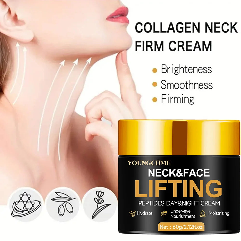 YOUNGCOME Neck & Face Anti-Wrinkle Firming Cream | 30g/60g Anti-Aging Face Cream Peaceful Pleasures Health and Wellness