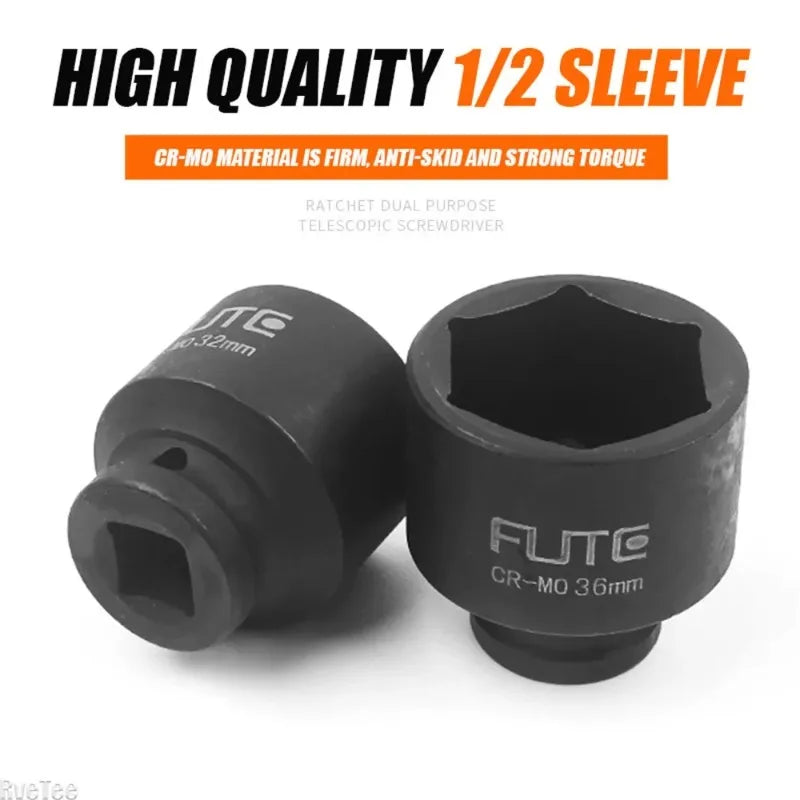 1/2" Drive Impact Socket Square to Hex Adapter | Cr-V Steel