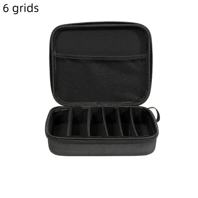 4–8 Grid Eyeglasses & Sunglasses Travel Organizer Case | Black