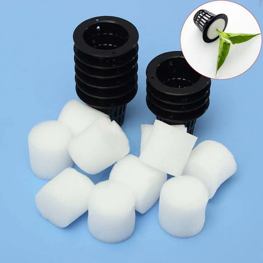 10-Pack Hydroponic Net Cups with Foam | Mesh Basket Pots Hydroponic Net Cups Oasis Select