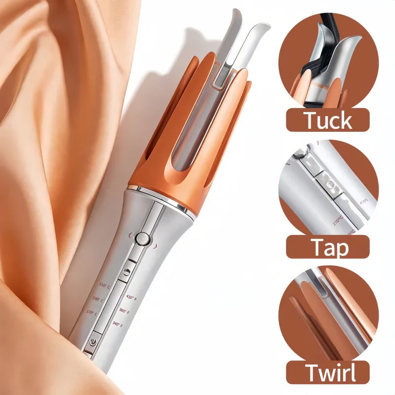 Popular Automatic Curling Iron 25mm Large Waves Water Wave Curler Styler Fast Heating Hair Curling Iron Peaceful Pleasures Health and Wellness