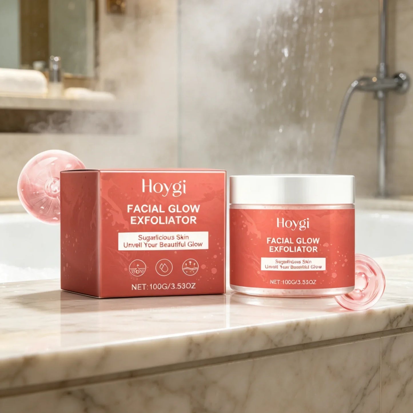Hoygi Face Exfoliating Scrub – Deep Cleanse & Brighten 100g