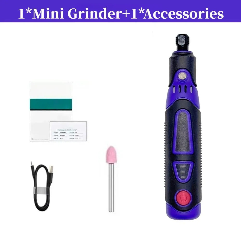 Mini Rotary Tool Kit 3.6V | 82-Pc USB Rechargeable Engraver