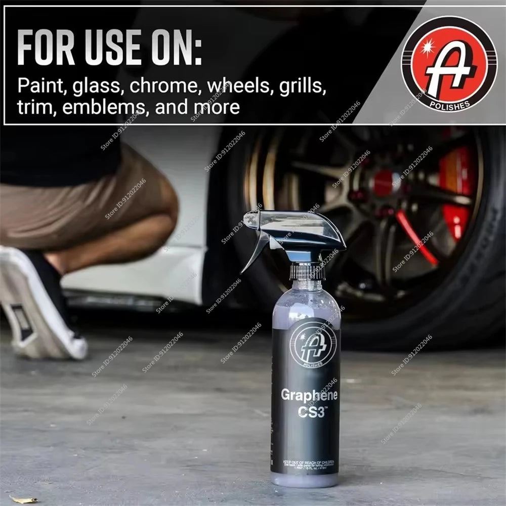 Polishes Graphene CS3 Graphene Waterless Wash Ceramic Spray Coating Detail Spray Gloss Car Wash Cleaning Spray for Car Detailing Peaceful Pleasures Health and Wellness