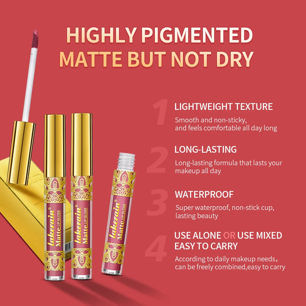 Golden Bar Luxury Lipstick Timeless Velvety Smooth Finish Intense Color Stay Smudge-Proof & Waterproof Valentines Day Gift for H Peaceful Pleasures Health and Wellness