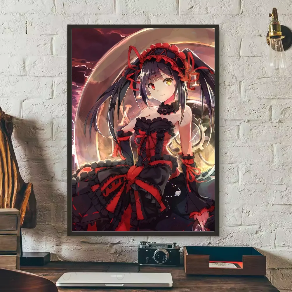 Tokisaki Kurumi Date A Live Anime Poster | HD Waterproof Wall Art Anime Wall Poster Peaceful Pleasures Health and Wellness z7 21X30cmNoframe
